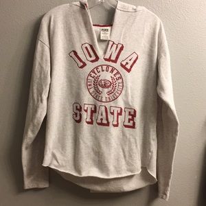 ISU hoodie Victoria Secret-Gray/Red Iowa State